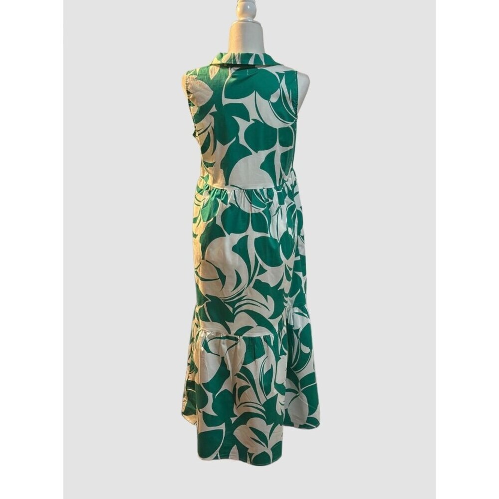 HTF EUC Tahari Arthur S. Levine 2016 Resort Work to weekend botanical Midi Dress - Picture 3 of 9